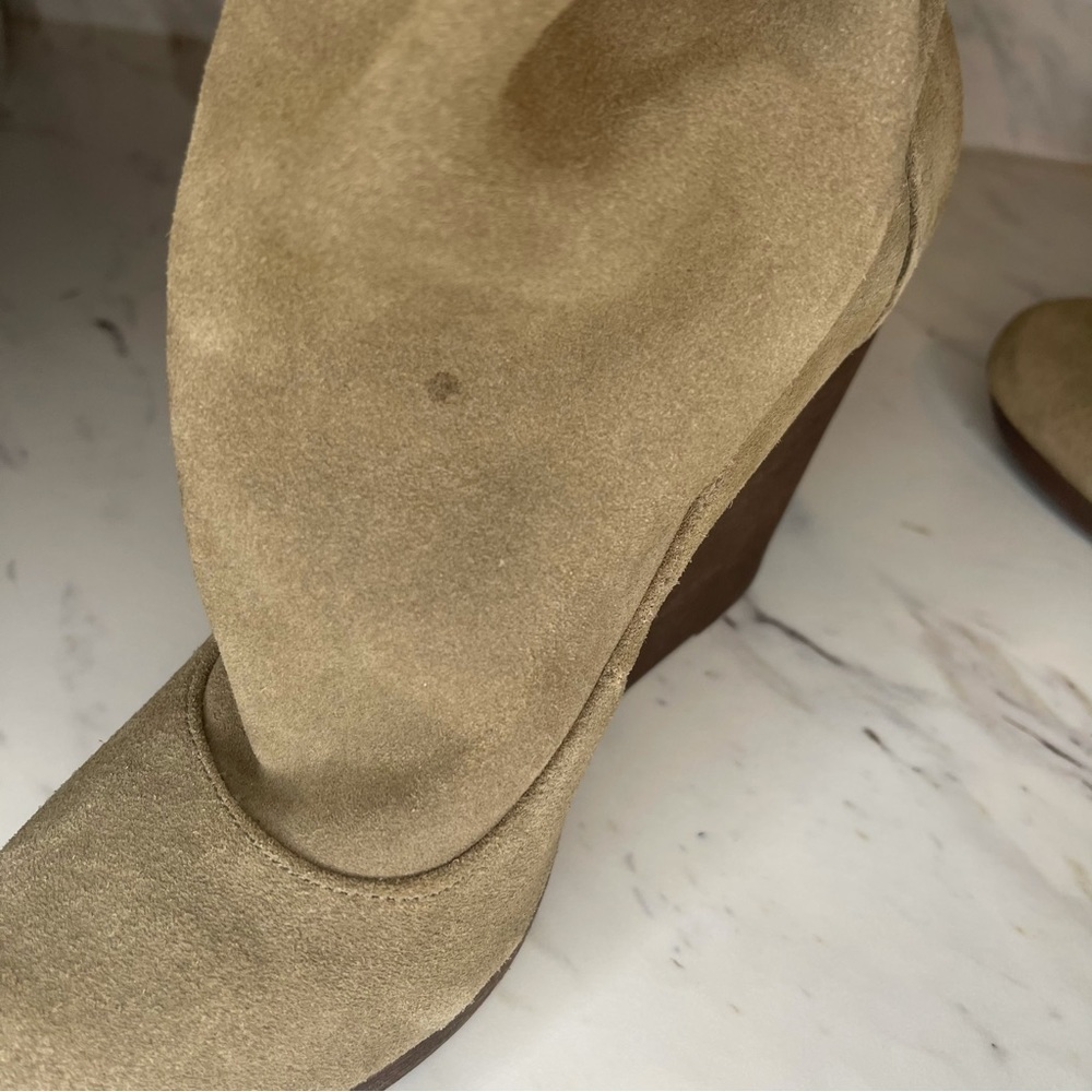 Steve Madden “Matti” Leather Wedge Booties  - Size 8M - Picture 3 of 13